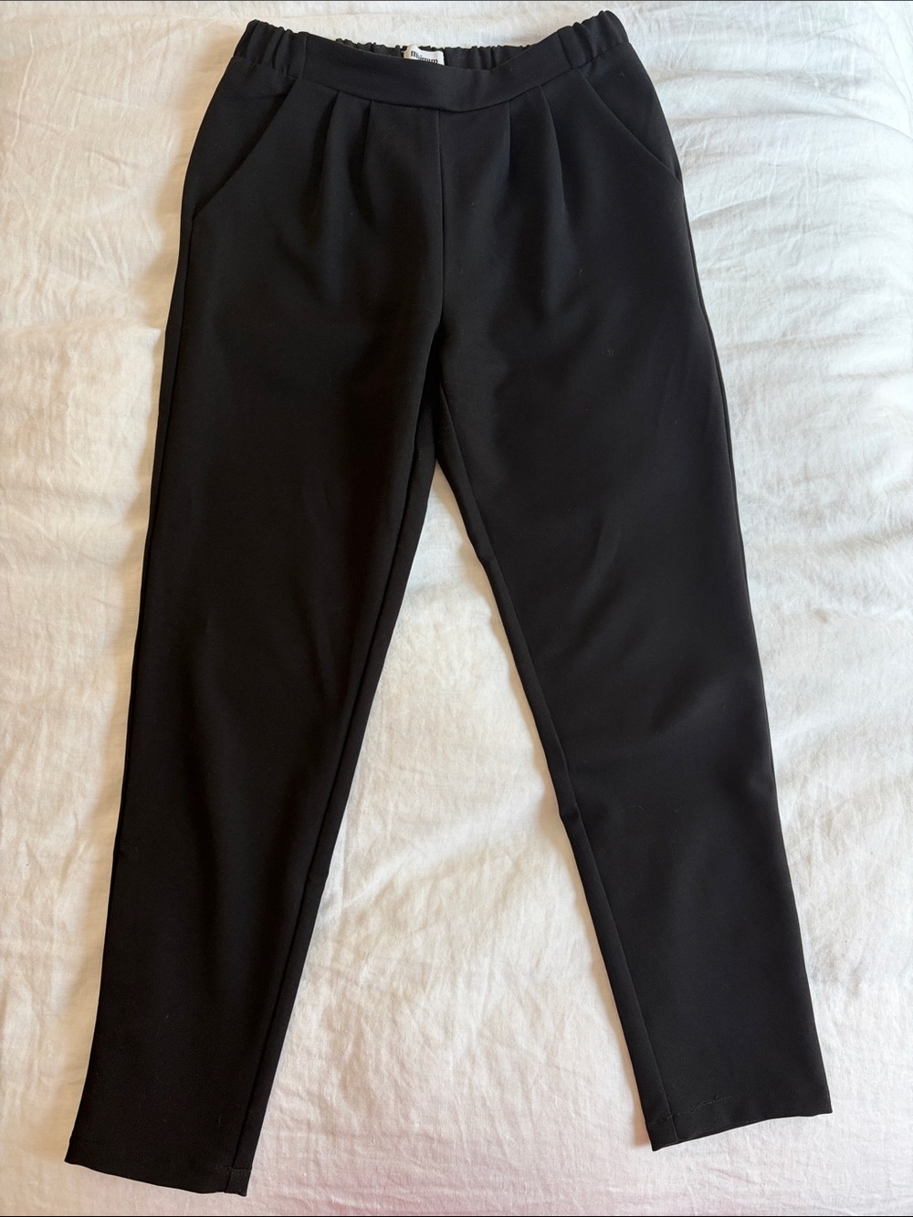 Minimum Black Tailored Waistband Trousers